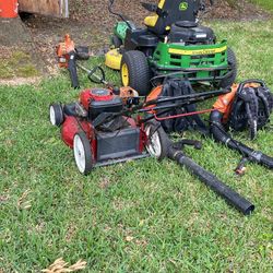 Echo Blower And Push Mower