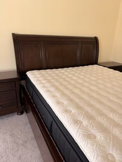 Ashley Furniture Porter California King Bedroom Set + Stearns & Foster Mattress – Only 2 Years Old