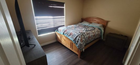 Selling Queen Mattress, Box Spring and Bed Frame