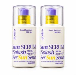 ESPOIR WATER SPLASH SUN SERUM SPF 50+ 50ML 2 BOTTLES