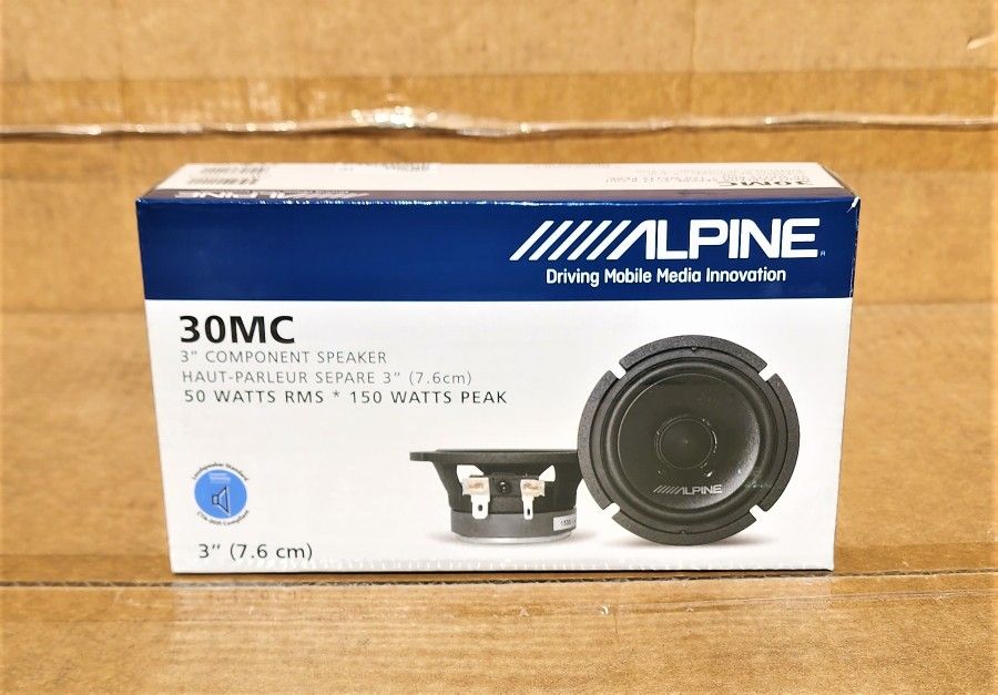 3 Inch Midrange Component Car Speakers Set 1-Pair MC Alpine 30MC 🚨 Payment Options Available 🚨 No Credit Needed 🚨