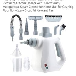 Handheld Steam Cleaner, Professional Pressurized Steam Cleaner with 9 Accessories, Multipurpose Steam Cleaner for Home Use for Cleaning Floor Upholste