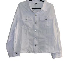 Shein White 2XL Jean Jacket