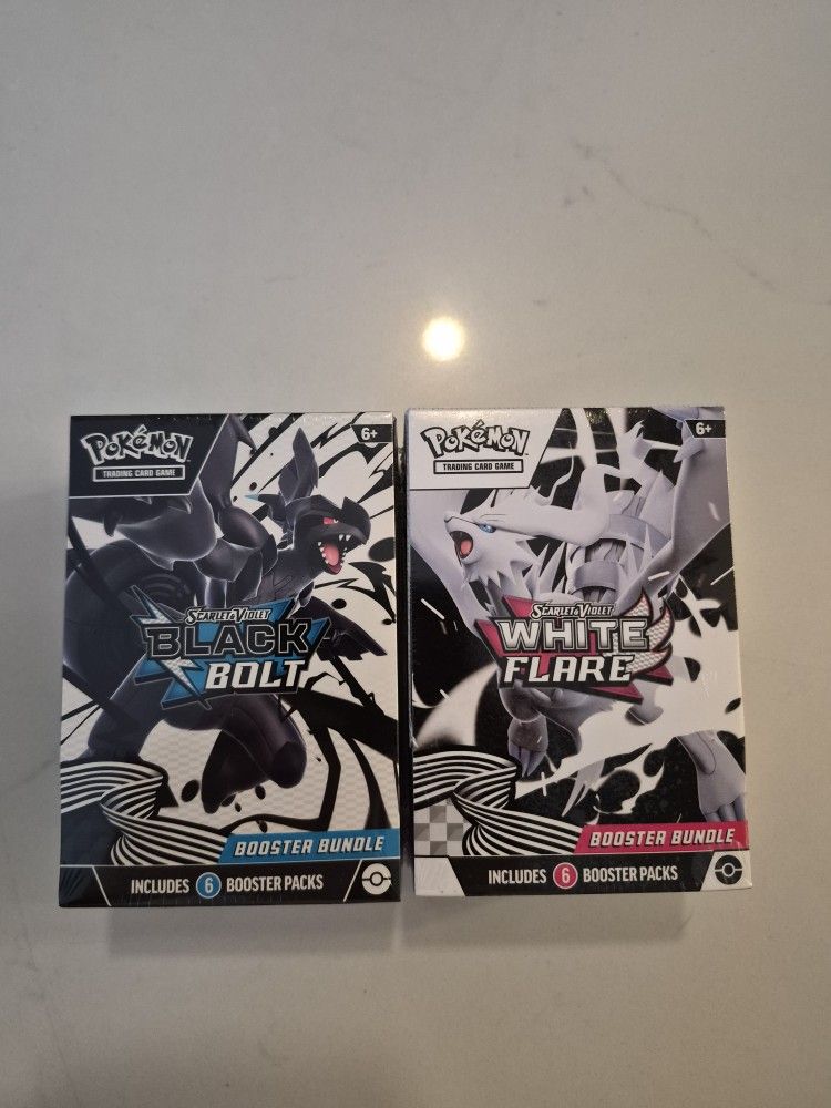 Black Bolt / White Flare Booster Bundle Pair