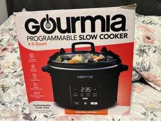 🥘 Gourmia Programmable Cooker — Digital Slow Cooker with Locking Lid