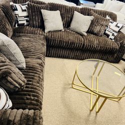 Cozy Stunning Chocolate Sectional 
