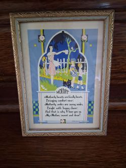 Vintage Mother's Day Framed Print