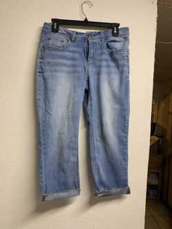 Women’s Faded Glory Jeans Brand Blue Jean Capri Size 8