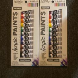 Acrylic Paints 2 Boxes