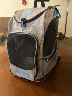 Sherpa 2-in-1 Backpack Travel Pet Carrier-Gray-17.0"L x 10.5"W x 11.0"H