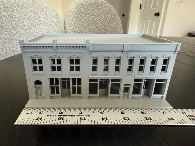 Commercial Building HO Scale 187 Gauge - No Assembly Required!