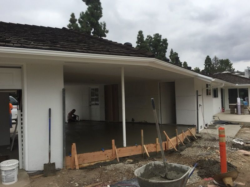 Concrete cement/block walls