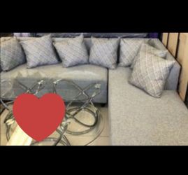 Sectional L Furniture Pillows Included. Brand New