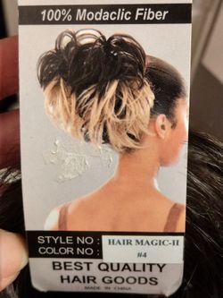 Messy-Look Bun Hair Extensions, Dark Brown