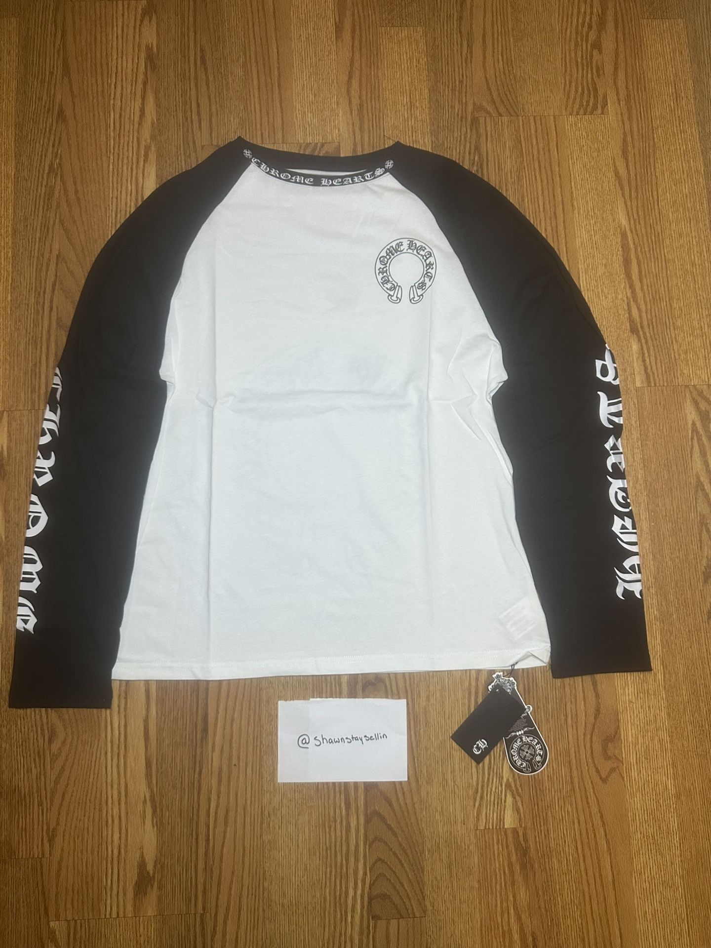 Black and White Chrome Hearts Long Sleeve