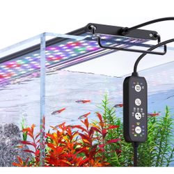 24/7 Mode LED Aquarium Light for Plants-Sunrise-Daylight-Moonlight Mode, Fish Tank Light with Auto On/Off, 7 Colors, Adjustable Timer/Brightness for 3