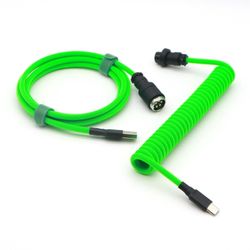 KCSJXF Reverse Coiled USB-C Keyboard Cable