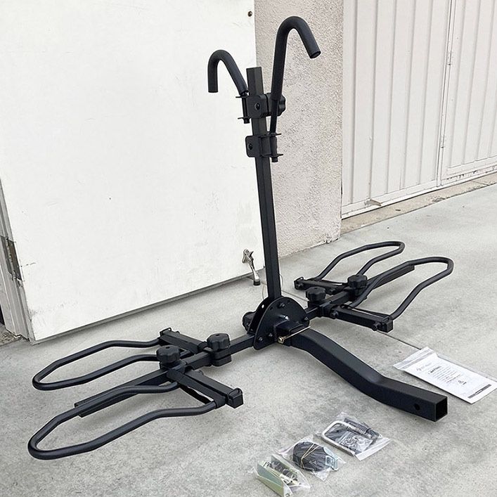 (Brand New) $115 Heavy-Duty (2 Bike Rack) Wobble Free Tilt Electric Bicycle Carrier 160 lbs Max, 2” Hitch
