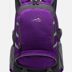 ProEtrade Backpack Bookbag for School, Travel, Fit Laptop 15.6 in, Anti Theft Purple 