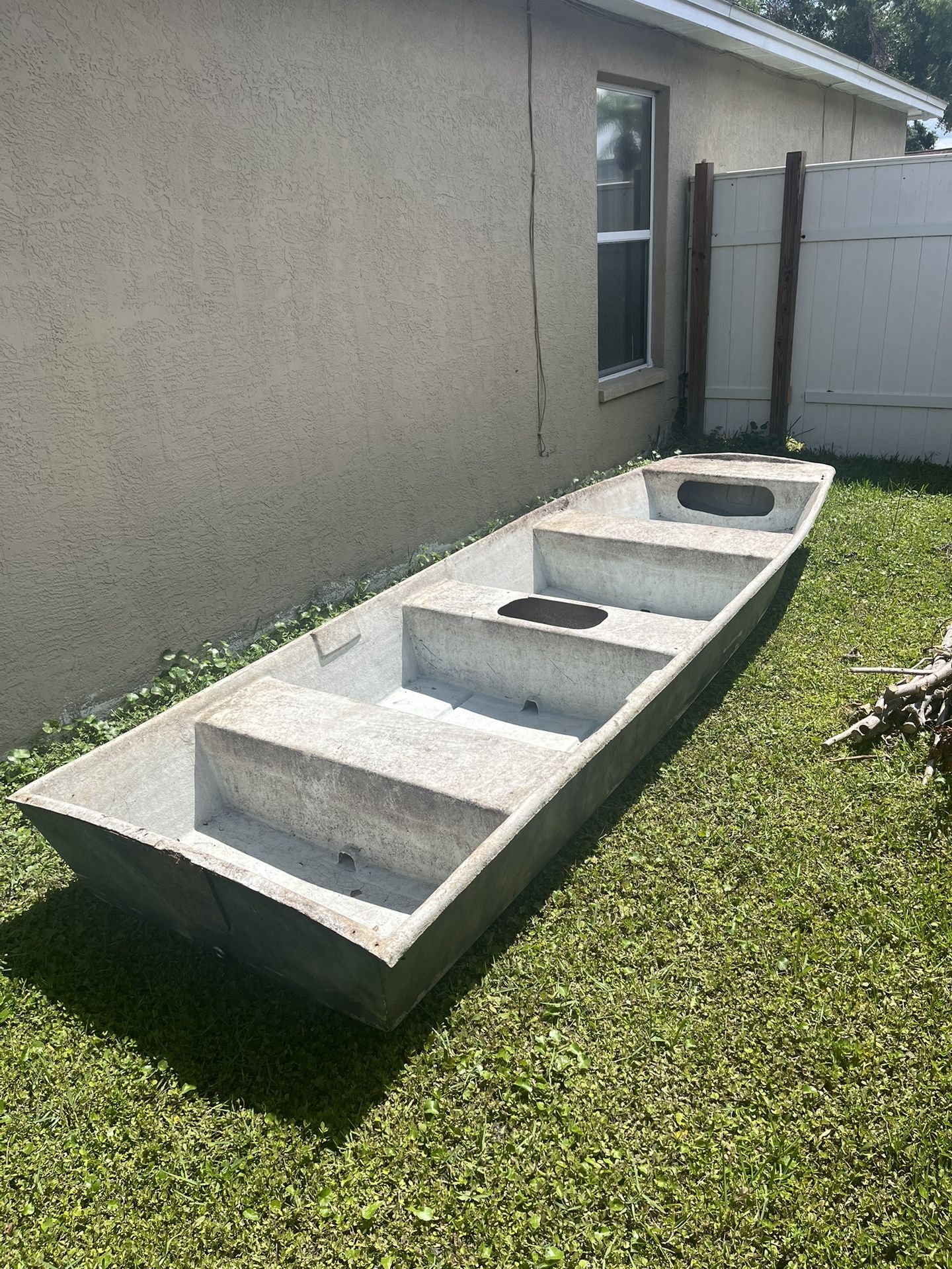 Free Fiberglass 12ft Jon Boat
