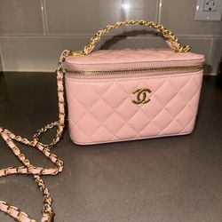 Pink Chanel Vanity Bag