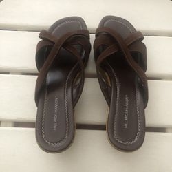 Brown Wedge Sandals
