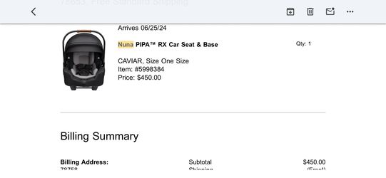 Nuna Carseat
