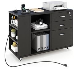 File Cabinet with Charging Station