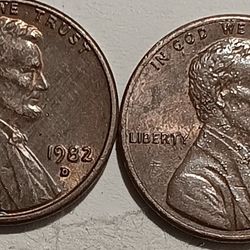 1982 Penny Small Date