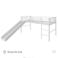 Twin Loft Bed With Slide