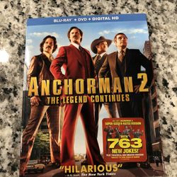 Anchorman 2 Bluray/Dvd