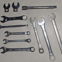 Lot Of Wrenches Mixed Brands And Sizes