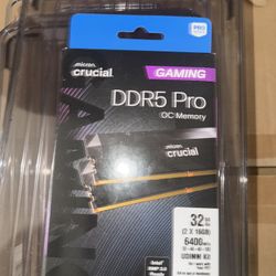 Crucial ddr5 Ram 6400 cl 32 1.35v OC Gaming 