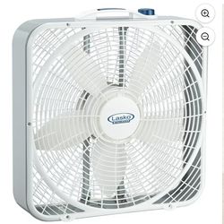 Lasko Weather-Shield Performance Box Fan 3720 - Wind Ring System, 3 Speeds - 20 Inch