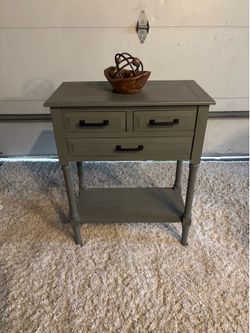Gray Entry Way Table