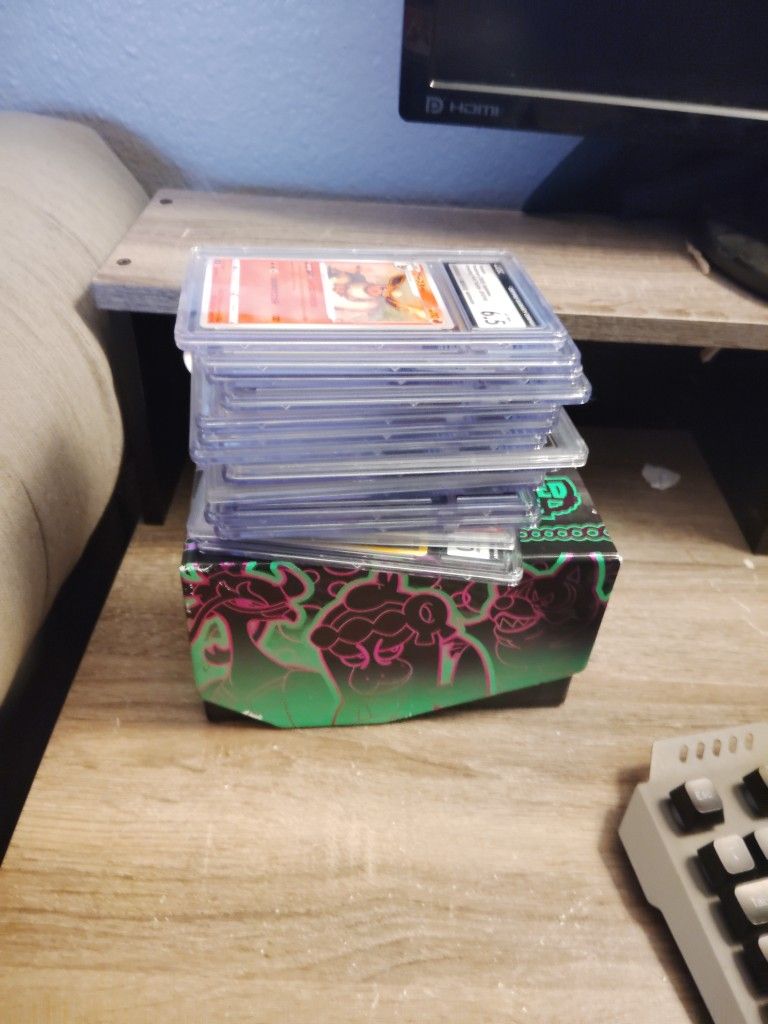 Pokemon Box With Slabs