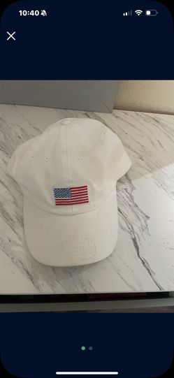 White American flag cap. New #.
