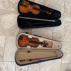 2x Beginner Violins