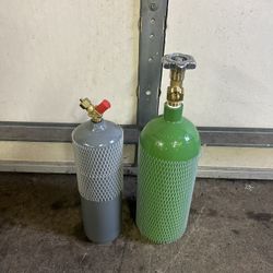 Oxygen And Acetylene Bottles.  