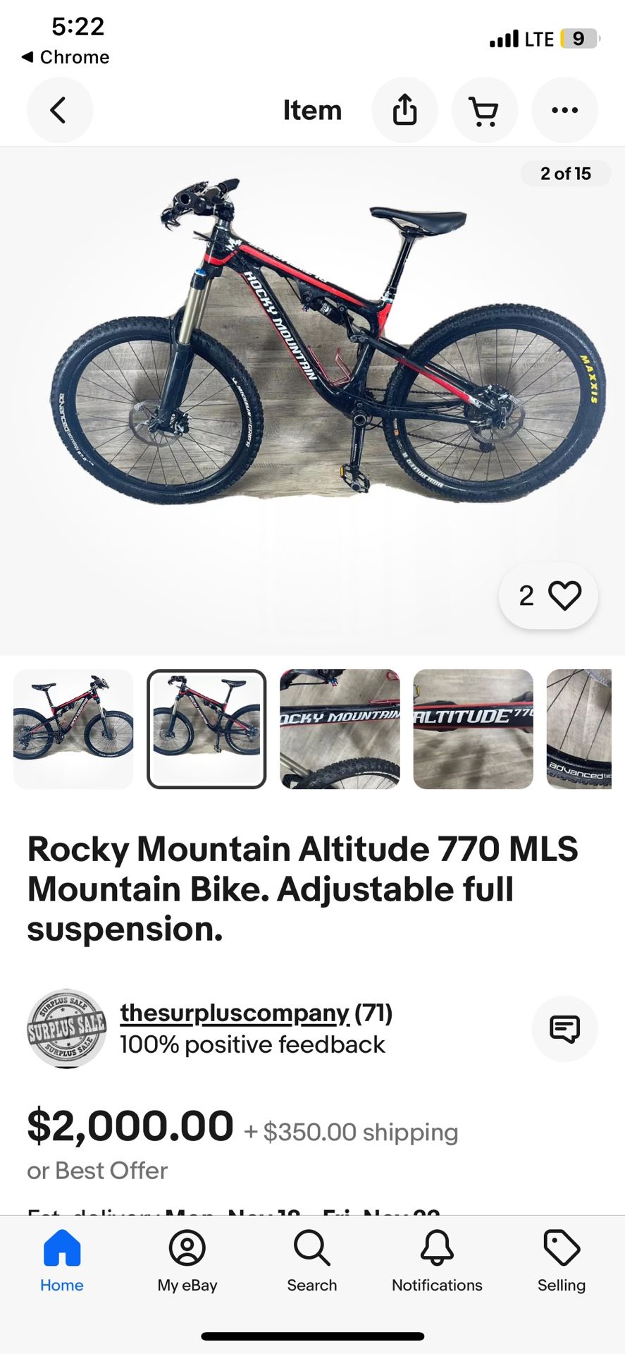 Full Suspension Mountain Bike 