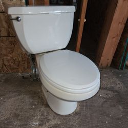 Beige Toilet 