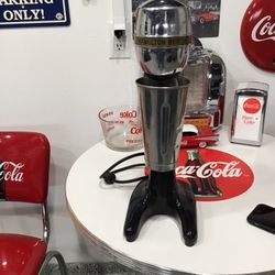 Hamilton Beach Malt/ Shake mixer Black / Chrome With Stainless Steel Cup 18” Tall 6”wide 1(contact info removed)s Not Working 