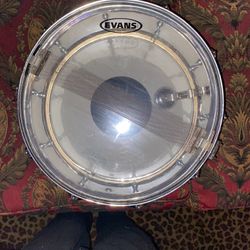 Pearl Mirror Chrome Steel Snare Drum – 14” w/ Remo Ambassador & Evans 300