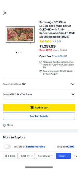 50” Inch Tv The Frame