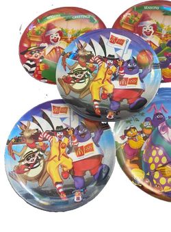 Lot of 5 Vtg McDonald’s plates