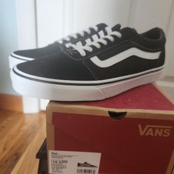 Black And White Vans 10.5 M