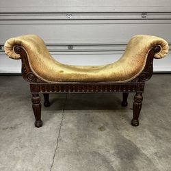 Vintage Scroll-Arm Chair