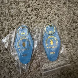 Dutch Bros Exclusivo Keychain Blue 8/15
