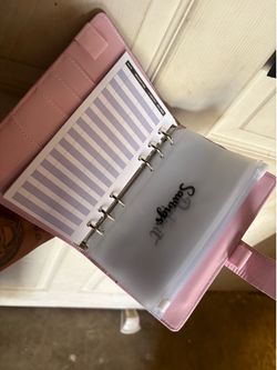 Pink savings book