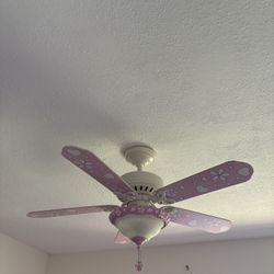 Girls Pink Ceiling Fan